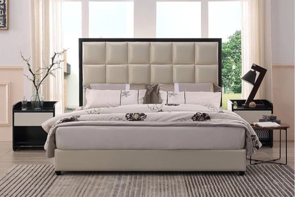 upholstered bed