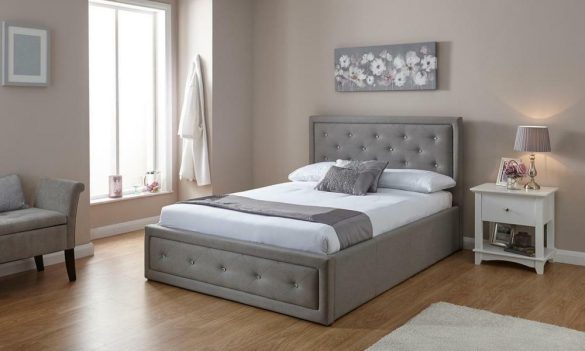 upholstered bed